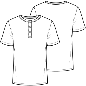 Patron ropa, Fashion sewing pattern, molde confeccion, patronesymoldes.com T-Shirt 7074 MEN T-Shirts